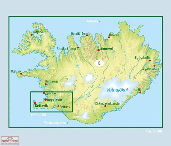 IJsland | autokaart, wegenkaart 1:400.000 9783707921915  Freytag & Berndt   Landkaarten en wegenkaarten IJsland