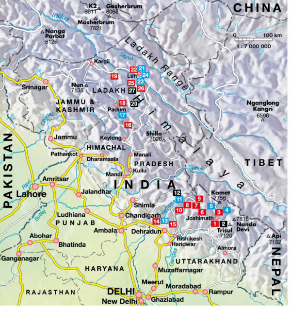 wandelgids Garhwal – Zanskar – Ladakh Rother Wanderführer 9783763346387 Ralf Hellwich Bergverlag Rother RWG  Wandelgidsen Indiase Himalaya