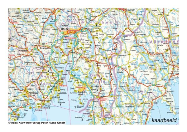 Zweden Zuid & Noorwegen Zuid | landkaart, wegenkaart 1: 875.000 9783831773886  Reise Know-How Verlag WMP, World Mapping Project  Landkaarten en wegenkaarten Midden Zweden, Zuid-Noorwegen