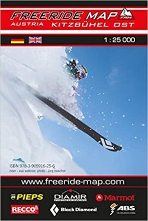 Freeride Ski Map Kitzbühel Ost | skikaart 1:25.000 * 9783905916256  Freeride Skiing Map   Wintersport Tirol