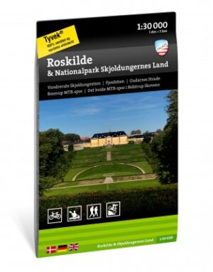 CAL-147  Roskilde & Nationalpark Skjoldungernes wandelkaart 1:30.000 9789188779731  Calazo Calazo Denemarken  Wandelkaarten Kopenhagen & Sjaelland