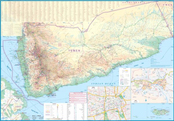 ITM Oman + Yemen | landkaart, autokaart 1:1.400.000 9781771295918  International Travel Maps   Landkaarten en wegenkaarten Jemen, Oman