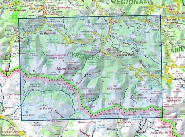 wandelkaart 2048OT Aulus-les-Bains 1:25.000 9782758553656  IGN IGN 25 Franse Pyreneeën  Wandelkaarten Franse Pyreneeën