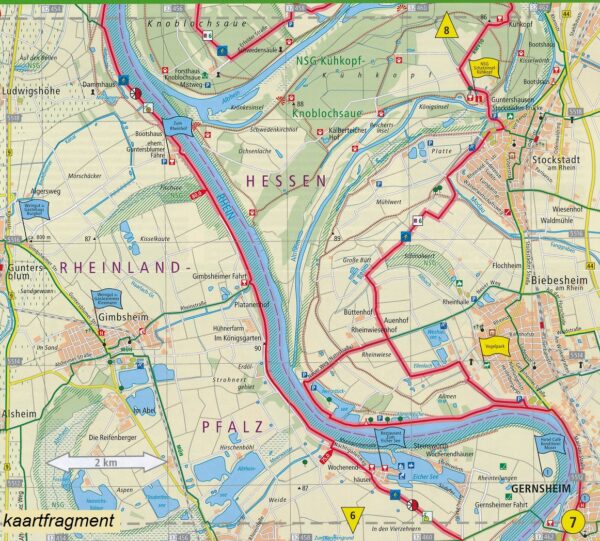 fietskaart Rhein-Radweg, deel 4 9783899203332  Publicpress Fietskaarten - mit der Sonne  Fietskaarten Duitsland