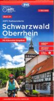ADFC-24 Schwarzwald/Oberrhein (Zwarte Woud) | fietskaart 1:150.000 9783969901359  ADFC / BVA Radtourenkarten 1:150.000  Fietskaarten Zwarte Woud