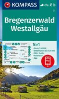 Kompass wandelkaart KP-2 Bregenzerwald-Westallgäu 1:50.000 9783991217824  Kompass Wandelkaarten Kompass Oostenrijk  Wandelkaarten Vorarlberg