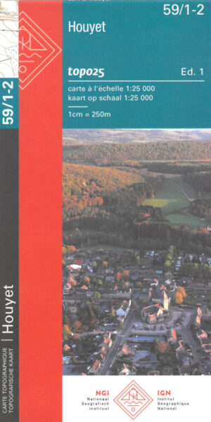 NGI-59/1-2  Houyet-Han sur Lesse | topografische wandelkaart 1:25.000 9789462355255  Nationaal Geografisch Instituut NGI Wallonië 1:25.000  Wandelkaarten Wallonië (Ardennen)