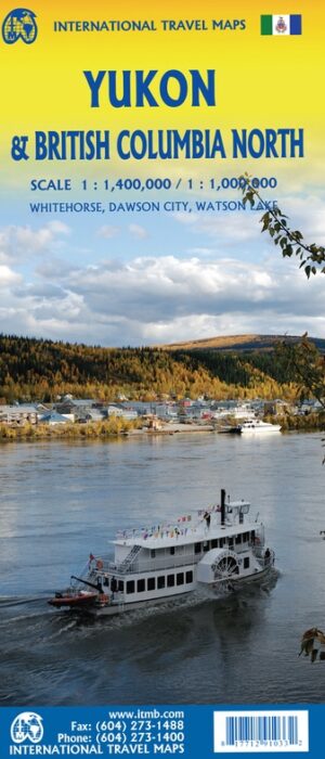 ITM Yukon & Northwest Territories | landkaart, autokaart 1:1.000.000 9781771291033  International Travel Maps   Landkaarten en wegenkaarten West-Canada