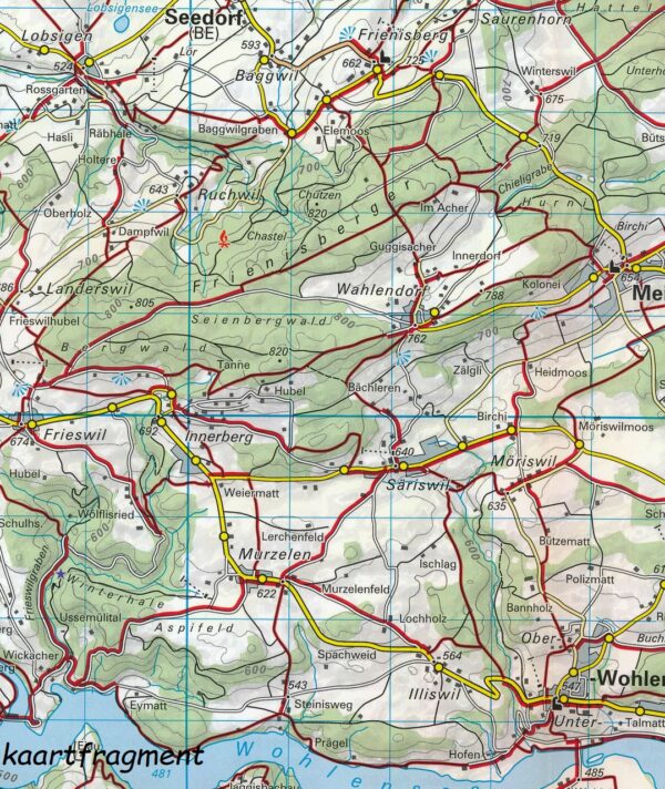 KFW-05  Oberaargau | wandelkaart / overzichtskaart 9783259022054  Kümmerly & Frey KFW 1:60.000  Wandelkaarten Basel, Zürich, Noord-Zwitserland