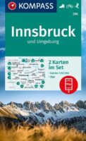 Kompass wandelkaart KP-290  Innsbruck und Umgebung 9783991217879  Kompass Wandelkaarten Kompass Oostenrijk  Wandelkaarten Tirol