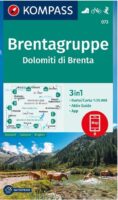 Kompass wandelkaart KP-073 Dolomiti di Brenta (Brentagruppe) 9783991218630  Kompass Wandelkaarten Kompass Zuid-Tirol, Dolomieten  Wandelkaarten Zuid-Tirol, Dolomieten