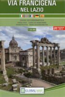 wandelkaart Via Francigena in Lazio 1:50.000 9788833030463  Global Map   Lopen naar Rome, Meerdaagse wandelroutes, Wandelkaarten Rome, Lazio