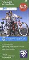 FFK-01  Groningen | VVV fietskaart 1:61.000 9789028705081  Falk Fietskaarten met Knooppunten  Fietskaarten Groningen