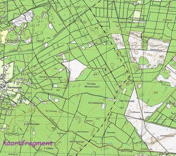 27C  Elspeet topografische wandelkaart 1:25.000 TK25.27C  Kadaster / Geo-Informatie Top. kaarten Gelderland  Wandelkaarten Arnhem en de Veluwe