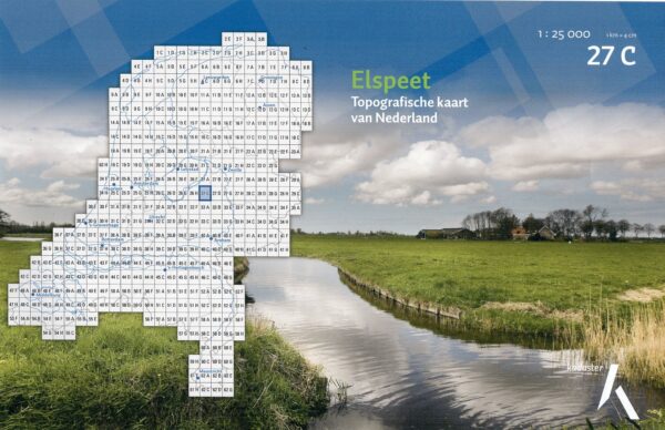 27C  Elspeet topografische wandelkaart 1:25.000 TK25.27C  Kadaster / Geo-Informatie Top. kaarten Gelderland  Wandelkaarten Arnhem en de Veluwe