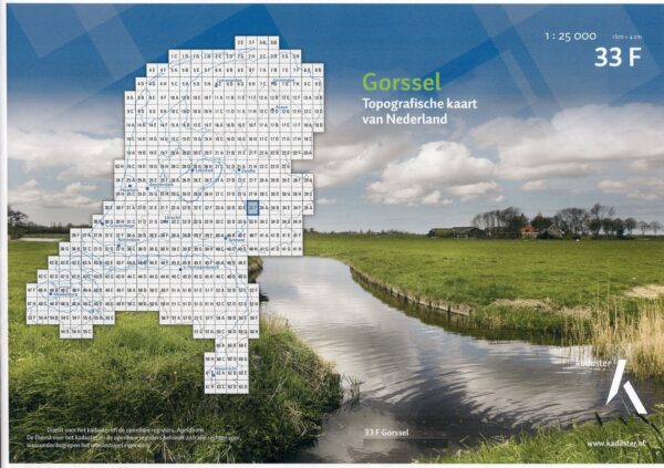 33F  Gorssel topografische wandelkaart 1:25.000 TK25.33F  Kadaster / Geo-Informatie Top. kaarten Gelderland  Wandelkaarten Gelderse IJssel en Achterhoek