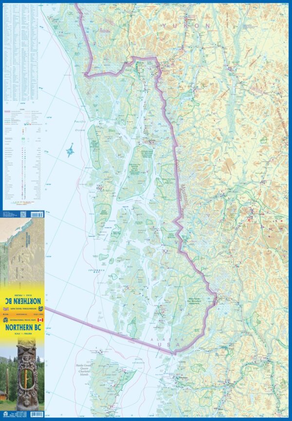 ITM British Columbia North | landkaart, autokaart 1:900.000 9781771294157  International Travel Maps   Landkaarten en wegenkaarten Vancouver en British Columbia