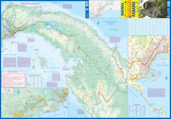 ITM Panama | landkaart, autokaart 1:400.000 9781771296274  International Travel Maps   Landkaarten en wegenkaarten Overig Midden-Amerika