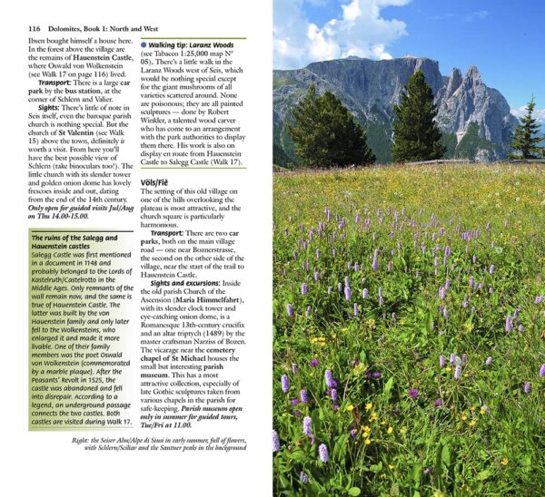 Dolomites Sunflower Walking Guide Vol 1 North and West | wandelgids Dolomieten 9781856915410  Sunflower Landscapes  Wandelgidsen Zuid-Tirol, Dolomieten