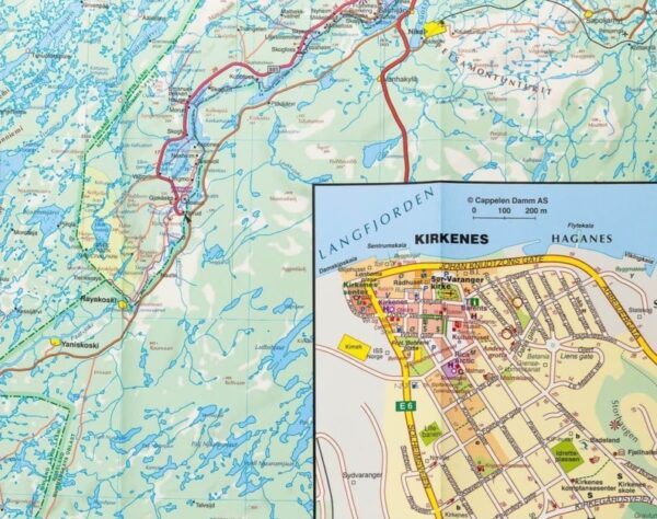 KFN-5  Noord-Noorwegen 1:400.000 9783259018255  Kümmerly & Frey Cappelens Kart  Landkaarten en wegenkaarten Noors Lapland