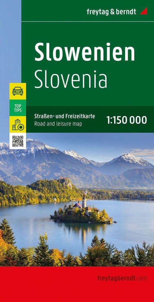 Slovenië | autokaart, wegenkaart 1:150.000 9783707921724  Freytag & Berndt   Landkaarten en wegenkaarten Slovenië