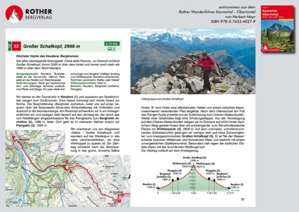 wandelgids Kaunertal-Oberinntal Rother Wanderführer 9783763340279  Bergverlag Rother RWG  Wandelgidsen Tirol