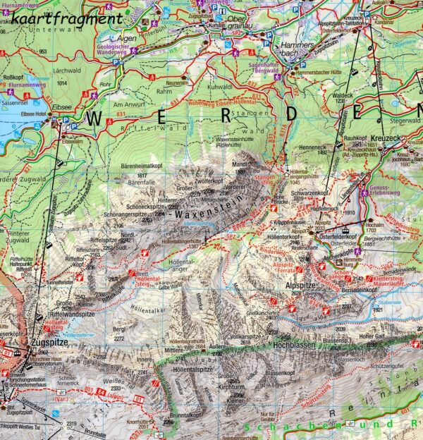 Kompass wandelkaart KP-790 Garmisch Partenkirchen/Mittenwald 9783991218159  Kompass Wandelkaarten Kompass Oberbayern  Wandelkaarten Beierse Alpen