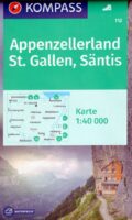 Kompass wandelkaart KP-112  Appenzellerland, St-Gallen, Saentis 9783991218791  Kompass Wandelkaarten Kompass Zwitserland  Wandelkaarten Midden- en Oost-Zwitserland