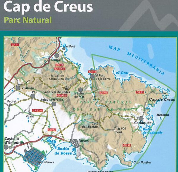 wandelkaart Cap de Creus 1:25.000 9788480909426  Editorial Alpina   Wandelkaarten Spaanse Pyreneeën