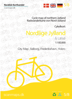 SM-5  Noord-Jutland fietskaart 1:100.000 9788779671744  Scanmaps fietskaarten Denemarken  Fietskaarten Jutland