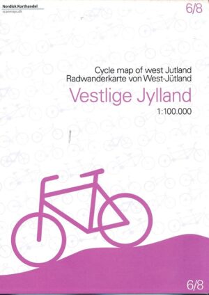 SM-6  West Jutland fietskaart 1:100.000 9788779671751  Scanmaps fietskaarten Denemarken  Fietskaarten Jutland