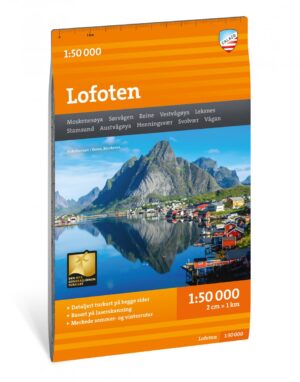 CAL-020  Lofoten wandelkaart 1:50.000 9789189371910  Calazo Calazo Noorwegen noord  Wandelkaarten Lofoten en Vesterålen