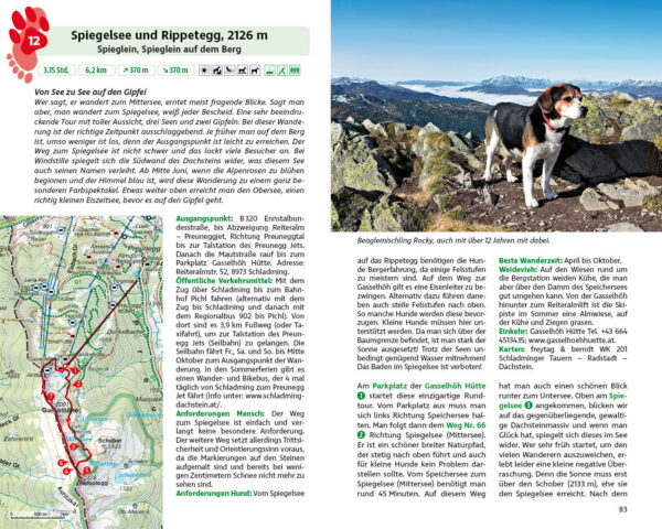 Wandern mit Hund Steiermark | wandelgids wandelen met je hond 9783763333103 René Apfelknab Bergverlag Rother mit Hund, Rother Wanderbuch  Wandelgidsen Salzburger Land & Stiermarken