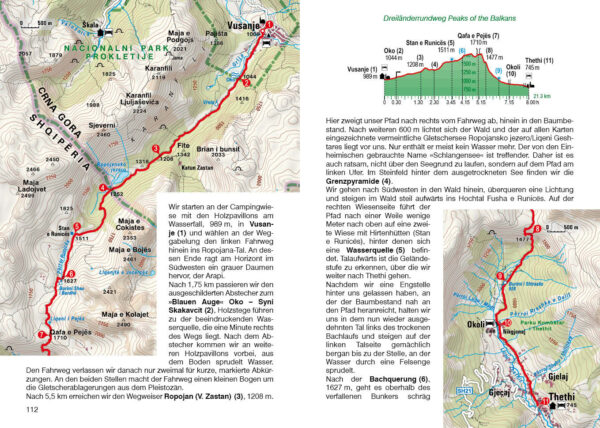 wandelgids Peaks of the Balkans Rother Wanderführer 9783763346714  Bergverlag Rother RWG  Wandelgidsen Westelijke Balkan