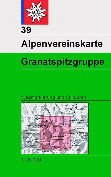 Alpenverein wandelkaart AV-39  Granatspitzgruppe 1:25.000 [2022] 9783948256173  AlpenVerein Alpenvereinskarten  Wandelkaarten Osttirol