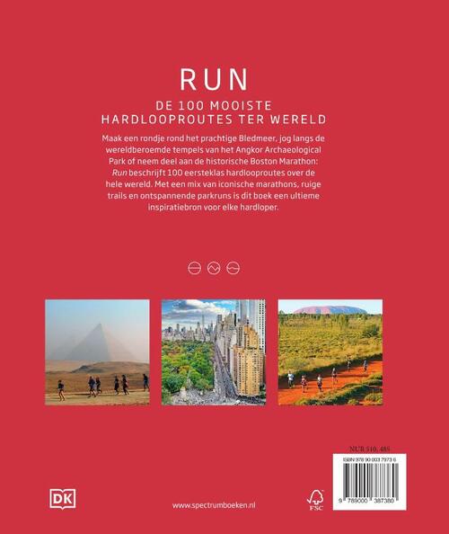 Run | De 100 mooiste hardlooproutes ter wereld 9789000387380  Spectrum   Wandelgidsen Wereld als geheel