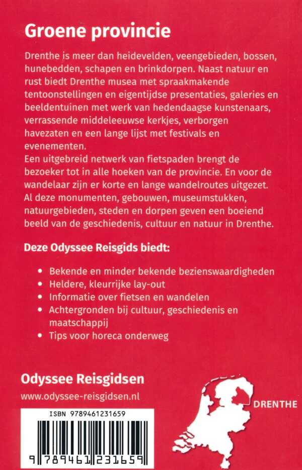 Drenthe | reisgids 9789461231659  Odyssee   Reisgidsen Drenthe