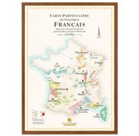 Carte des vins de France | kaart van Frankrijk met de wijngebieden 9791097114039  Affiche   Culinaire reisgidsen, Wandkaarten, Wijnreisgidsen Frankrijk