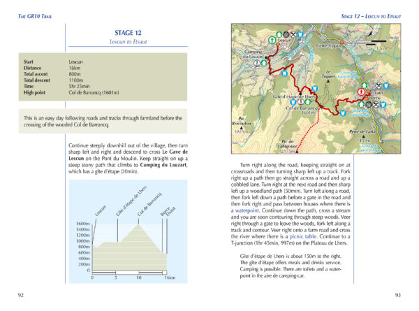The GR10 Trail (GR-10) | wandelgids 9781786311160 Brian Johnson Cicerone Press   Meerdaagse wandelroutes, Wandelgidsen Franse Pyreneeën