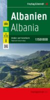 Albanië | wegenkaart,  autokaart 1:150.000 9783707922202  Freytag & Berndt   Landkaarten en wegenkaarten Albanië
