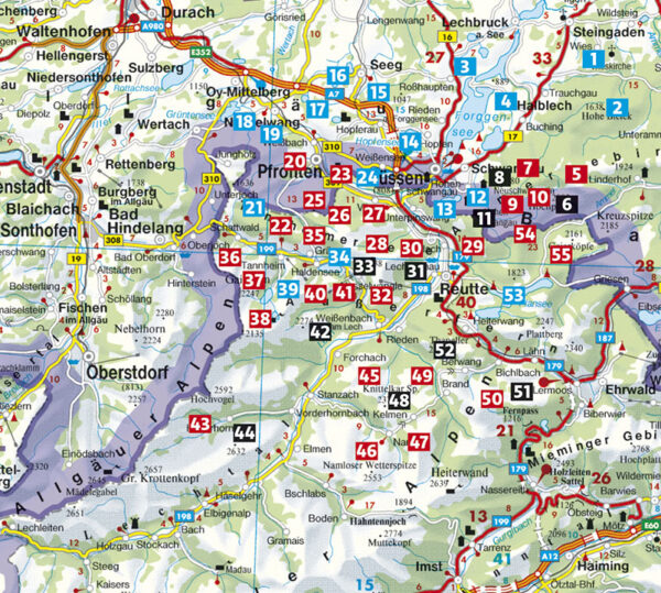 wandelgids Allgäu 2 | Ostallgäu und und vorderes Lechtal Rother Wanderführer 9783763346769  Bergverlag Rother RWG  Wandelgidsen Beierse Alpen, Tirol
