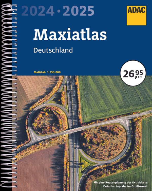 Deutschland Maxi-Atlas 1/150.000, 2024-2025 9783826422942  ADAC Wegenatlassen  Wegenatlassen Duitsland