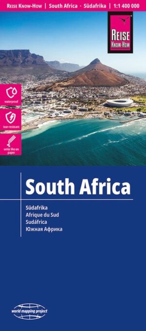 Zuid-Afrika landkaart, wegenkaart 1:1.400.000 9783831773046  Reise Know-How Verlag WMP, World Mapping Project  Landkaarten en wegenkaarten Zuid-Afrika