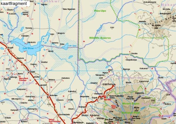 Uganda landkaart, wegenkaart 1:600.000 9783831774012  Reise Know-How Verlag WMP, World Mapping Project  Landkaarten en wegenkaarten Uganda, Rwanda, Burundi, Ruwenzorigebergte