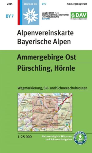 Alpenverein wandelkaart BY-07 Ammergebirge-Ost, 1:25.000 9783948256159  Deutscher AlpenVerein Alpenvereinskarten  Wandelkaarten Beierse Alpen