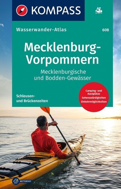 KP-608 Wasserwanderatlas Mecklenburg-Vorpommern 9783991215721  Kompass   Watersportboeken Mecklenburg-Vorpommern