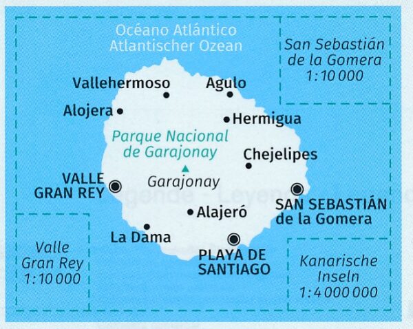 Kompass wandelkaart KP-231 La Gomera 1:30.000 9783991217930  Kompass Wandelkaarten   Landkaarten en wegenkaarten, Wandelkaarten La Gomera