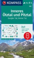 Kompass wandelkaart KP-042 Inneres Ötztal/ Pitztal/ Kaunertal 9783991218777  Kompass Wandelkaarten Kompass Oostenrijk  Wandelkaarten Tirol