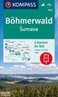 Kompass wandelkaart KP-2000 Böhmerwald, Sumava 9783991219002  Kompass Wandelkaarten   Wandelkaarten Boheemse Woud, Zuidwest-Tsjechië