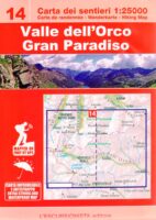 ESC-14  Valle dell Orco | wandelkaart 1:25.000 9788898520732  Escursionista Carta dei Sentieri 1:25.000  Wandelkaarten Aosta, Gran Paradiso, Turijn, Piemonte